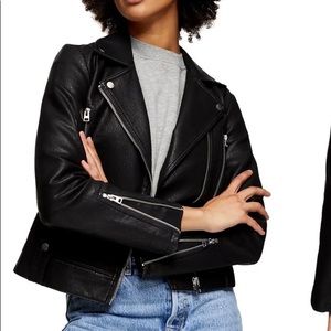 Top shop faux biker jacket